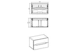 Waschbeckenschrank - Aruba Cosmos - Effektive Badezimmerorganisation. - ROYAL24_MARKT