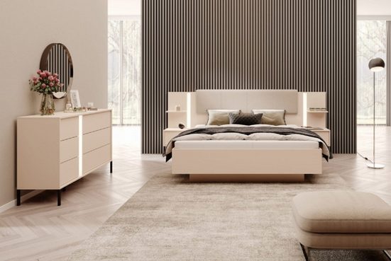 DAST / SCHLAFZIMMER: Schlichte Eleganz in dezenten Beigetönen