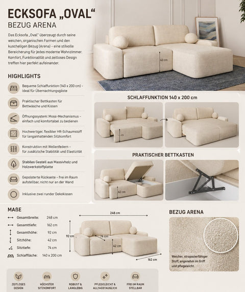 Ecksofa Oval