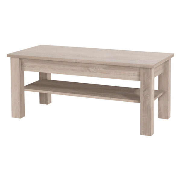 Cezar Couchtisch 110 cm mit Ablage – Sonoma Eiche