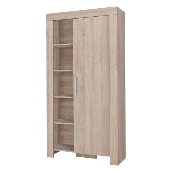 Cezar Regal 100 cm mit 1 Tür und offenen Fächern – Sonoma Eiche