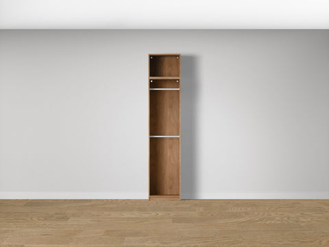 Combo Kleiderschrank-Set 02 – Korpus S1D mit 2 Kleiderstangen – Puccini Eiche