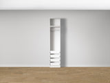Combo Kleiderschrank-Set 05 – Korpus S1D mit Kleiderstange und 4 Schubladen – Weiß