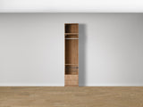 Combo Kleiderschrank-Set 08 – Korpus S1D mit Kleiderstange, 2 Schubladen und Drahtkorb – Puccini Eiche