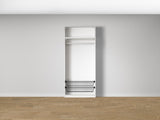 Combo Kleiderschrank-Set 12 – Korpus S2D mit Kleiderstange und 2 Drahtkörben – Weiß