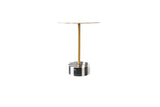 Couchtisch Hillora Black and white base, Gold leg and tabletop 35 cm – Ansicht 2