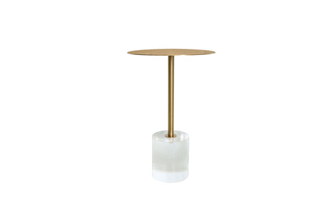 Couchtisch Hillora Transparent base, Gold leg and tabletop 35 cm – Ansicht 2