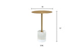 Couchtisch Hillora Transparent base, Gold leg and tabletop 35 cm – Ansicht 8