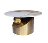 Couchtisch-Set Hillora Golden legs, White worktop – Ansicht 3