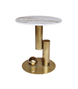 Couchtisch-Set Hillora Golden legs, White worktop – Ansicht 4