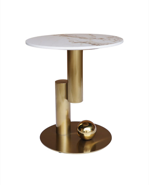 Couchtisch-Set Hillora Golden legs, White worktop – Ansicht 5