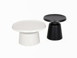 Couchtisch-Set Hillora Schwarz matt, Weiß matt – Ansicht 2
