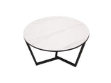 Couchtisch-Set Hillora White and black worktop, Black legs – Ansicht 6