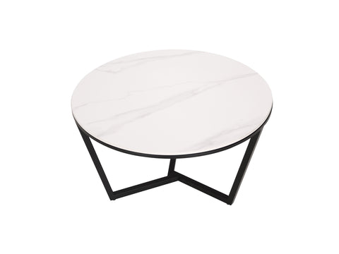Couchtisch-Set Hillora White and black worktop, Black legs – Ansicht 6
