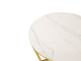 Couchtisch-Set Hillora White and black worktop, Golden legs – Ansicht 5