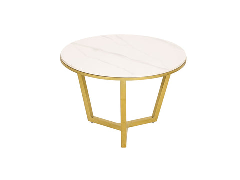 Couchtisch-Set Hillora White and black worktop, Golden legs – Ansicht 6