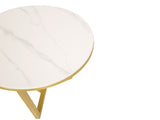 Couchtisch-Set Hillora White and black worktop, Golden legs – Ansicht 7