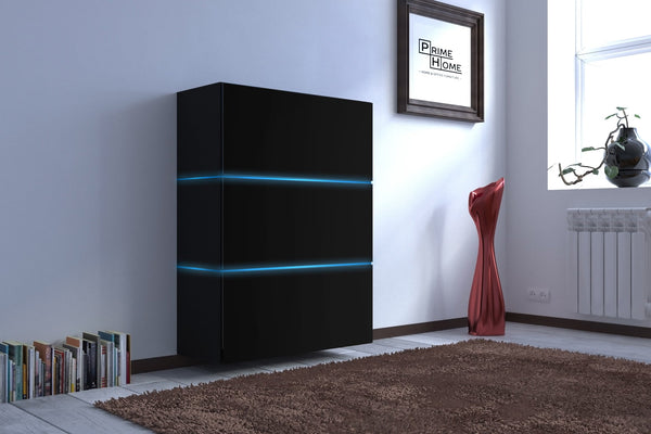 Hochkommode Moderne Kommode Harmony K12 mit RGB-Beleuchtung (Premium Kommode, Premium-Qualität für zeitlose Eleganz) - ROYAL24_MARKT