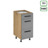 Küchenzeile K98-G280 - Langen Beige - Raumeffizienz mit Charakter - ROYAL24_MARKT