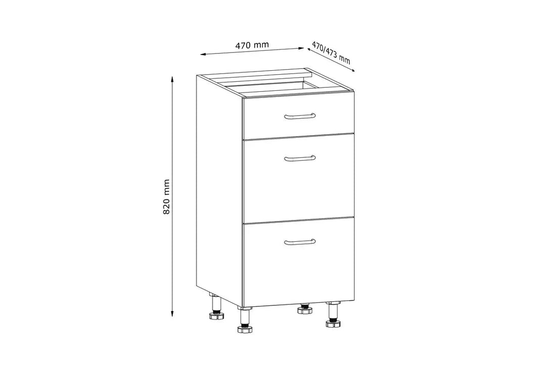 Unterschrank 40 cm - Aspen - Stilvoll und praktisch, bringt modernes Design in Ihre Küche. - ROYAL24_MARKT