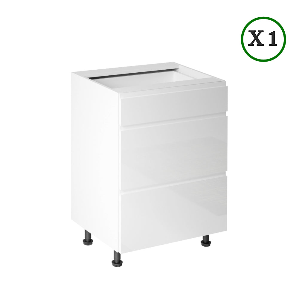 Winkelküche - L-Form Aspen - Weiß Oder Grau - K25-G250×270 cm. - ROYAL24_MARKT