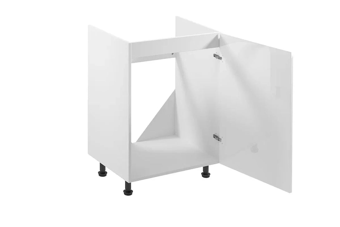 Spülenschrank 60 cm - Aspen D60Z-P/L - Weiß/Hochglanz