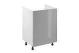 Küchenzeile - Aspen - Weiß Oder Grau (Hochglanz) - K40-G340 cm - ROYAL24_MARKT