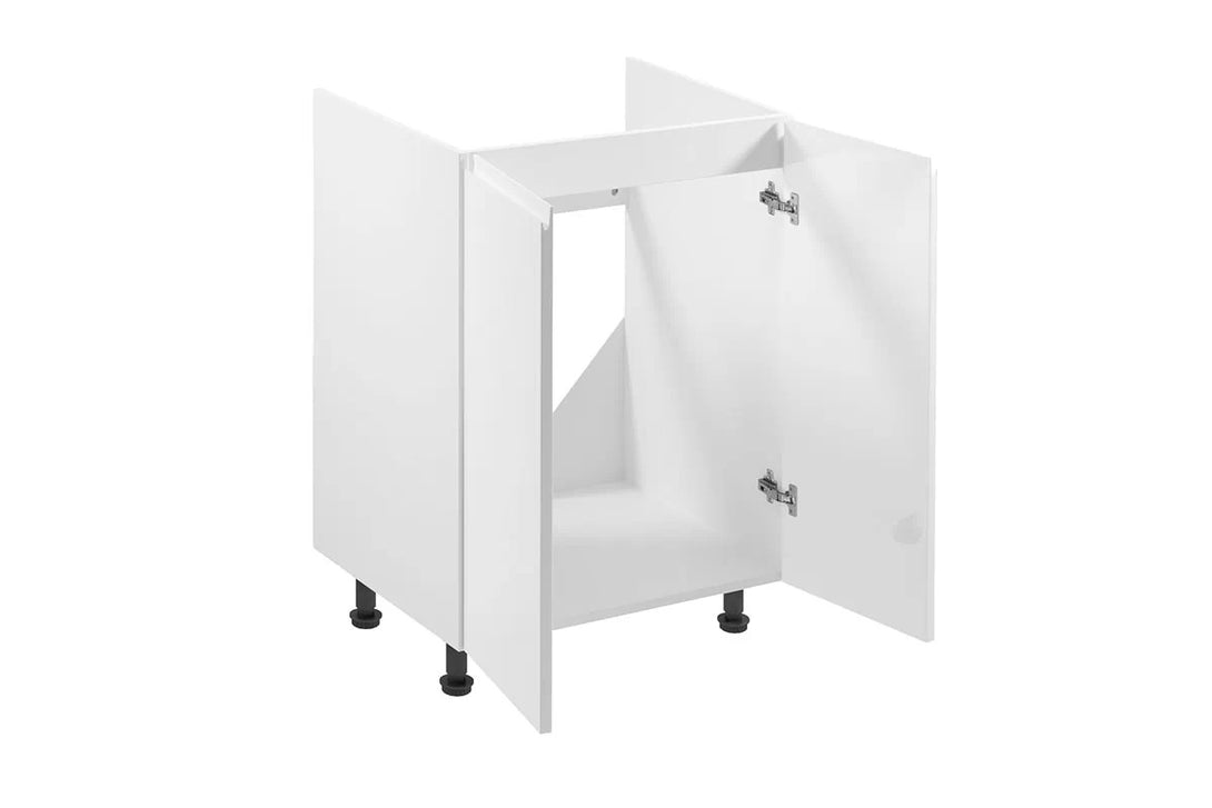 Spülenschrank 60 cm - Aspen D60Z Weiß/Hochglanz - ROYAL24_MARKT