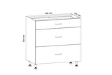 Unterschrank 80 cm - Aspen - Flexibler Stauraum, der sich Ihren Bedürfnissen anpasst und stilvoll integriert. - ROYAL24_MARKT