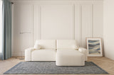 Ecksofa Oval – Weiß