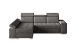Ecksofa Toronto – Grau – Ottomane links