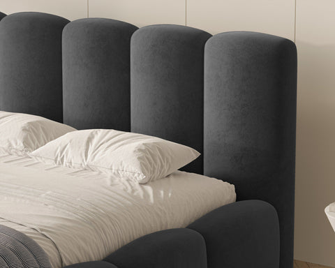 Polsterbett Bett 18 Riviera – Dunkelgrau