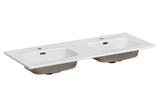 Doppel-Möbelwaschbecken Gora 121 × 46 cm – Weiß, glänzend, eckig – Ansicht 3