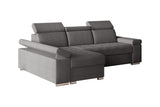 Ecksofa Toronto – Grau – Ottomane links