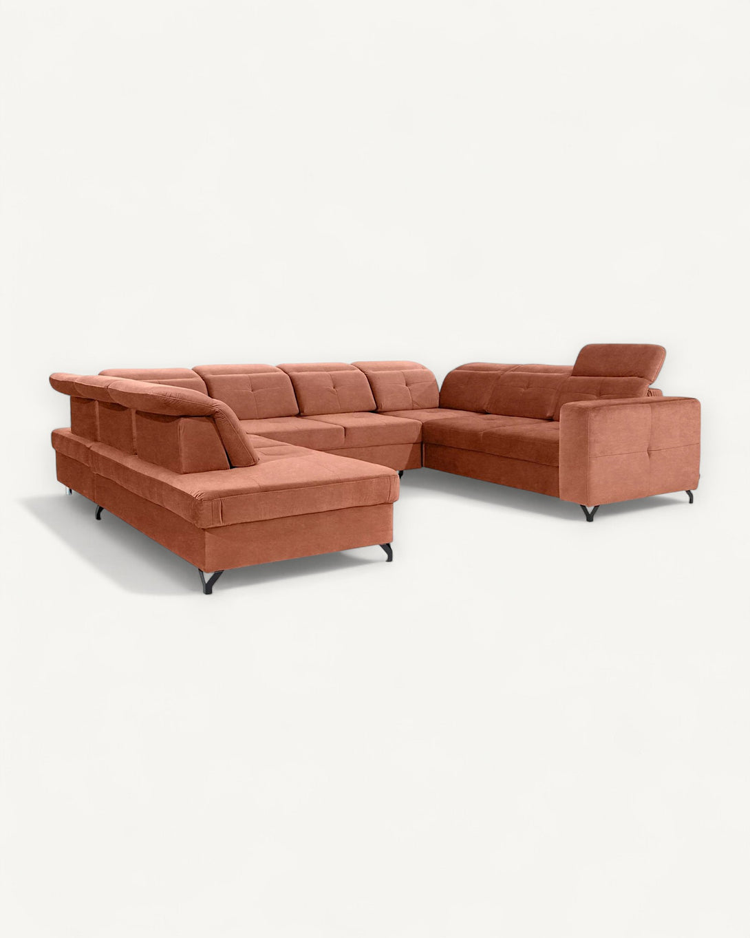 Ecksofa -  Belavio - Ein Design, das Ihrem Zuhause einen Hauch von Luxus verleiht.