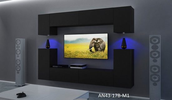 Wohnwand RTV-Möbel AN43 - ROYAL24_MARKT