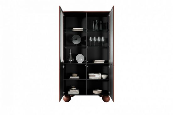 Vitrine - Eleganter Glas- SONATIA II - Schrank für Ihre Sammlerstücke.