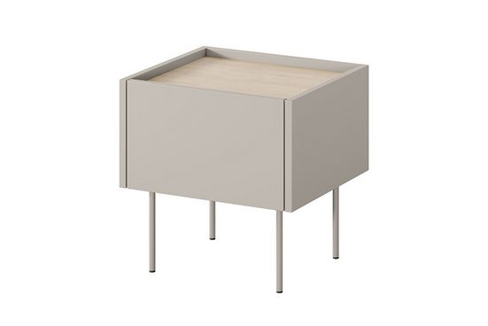 Nachttische 45 - DESIN - Modernes Möbelstück mit Metallbeinen.