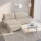 Ecksofa Loco – Creme – Ottomane links