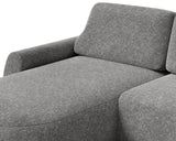Ecksofa Diune – Grau – Ottomane links