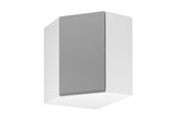 Eckhängeschrank 60 cm – Velmora G60N Grau/Hochglanz