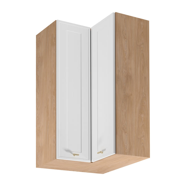 Eckhängeschrank G60N2 – Sorento Sonoma Eiche Weiß – Funktionalität trifft auf modernes Design.