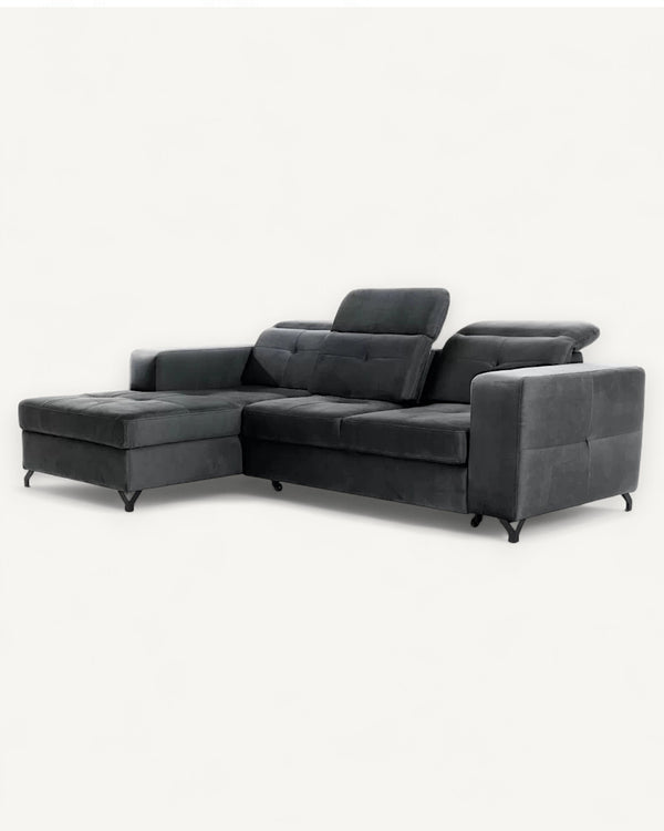 Ecksofa – Belavio – Komfortables und elegantes Design mit Stauraum.