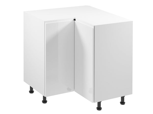 Eckunterschrank 79 cm – Velmora D90N Weiß / Hochglanz