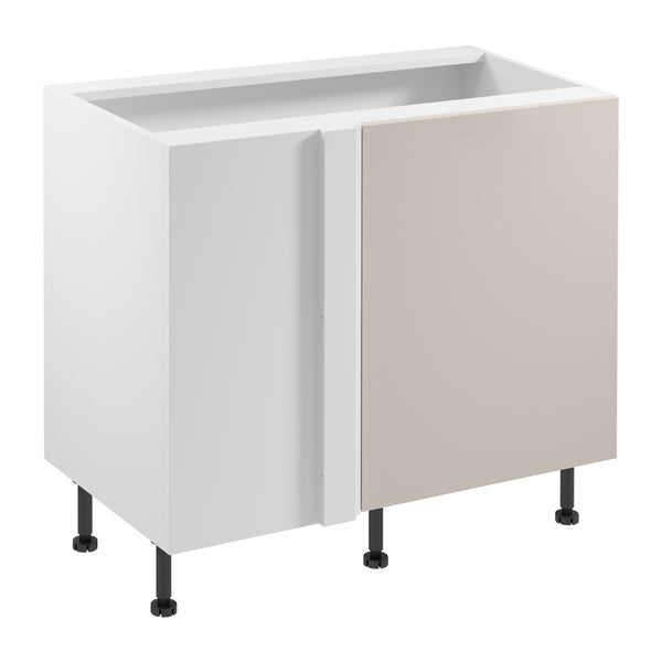 Eckunterschrank D100N R/L – Sorento Weiß Beige – Mehr Stauraum für Ihre Küche.