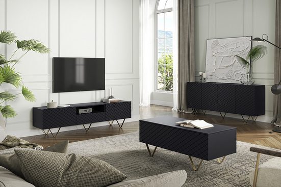 Kommode 190 cm - SCALIA - Ein Schatz für Ihr Zuhause, voller Eleganz und Charme.