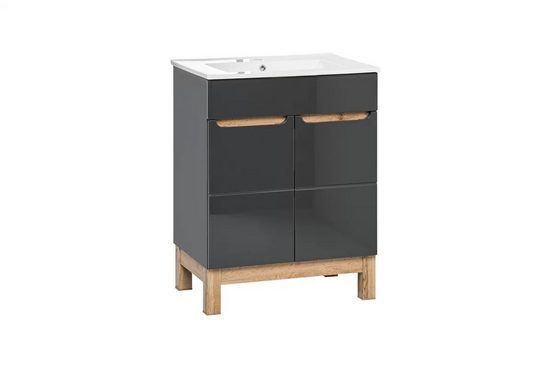 Waschbeckenschrank - Bali Grey - Prozess zur Maximierung der Funktionalität.