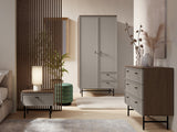 Elora Kleiderschrank in Baltic Storm / Toffee – Ansicht 2