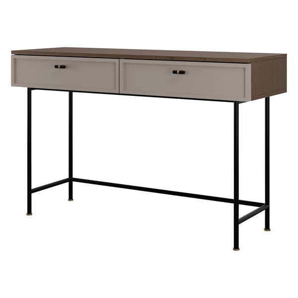 Elora Konsolentisch 120 cm mit 2 Schubladen – Baltic Storm / Toffee