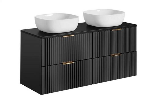 Badmöbel-Set - Adel Black - Elegantes Design verleiht einen Hauch von Luxus. - Milaros Markt